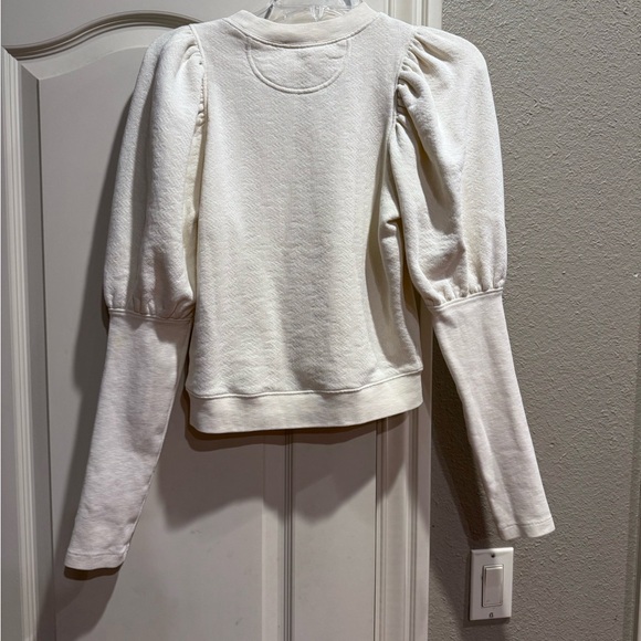 Ulla Johnson Philo Puff Sleeve Crewneck Pullover Sweater Top - Picture 4 of 4